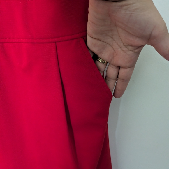 Chic Scarlet Ruffle Mini Dress - Picture 4 of 6